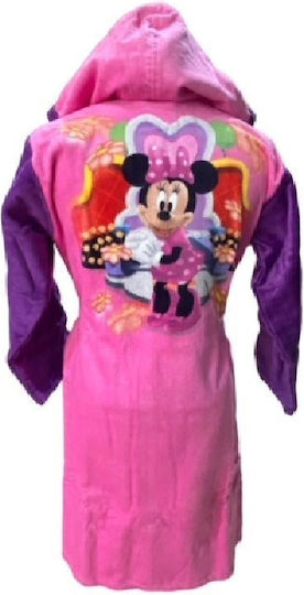 Limneos Kids Hooded Bathrobe Pink