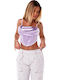 Satin-Bustier mit verstellbaren Trägern 40001