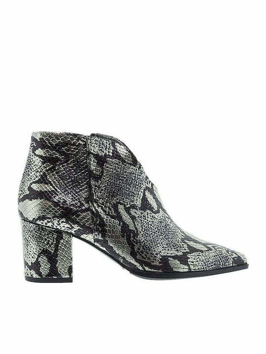 Paola Ferri Γυναικεία Μποτάκια Black Snake Print