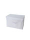 Smart Travel Plastic Cutie de Depozitare cu Capac Alb 38x25x25cm 1buc
