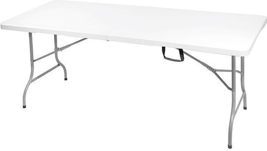 Τραπέζι Catering Blow Πτυσσόμενο 180x75x74 Άσπρο, γκρι