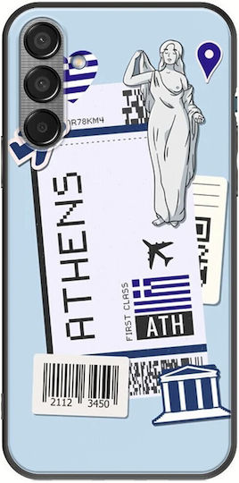 Ticket To Athens Samsung Galaxy M55 5G Black TPU Black Silicone
