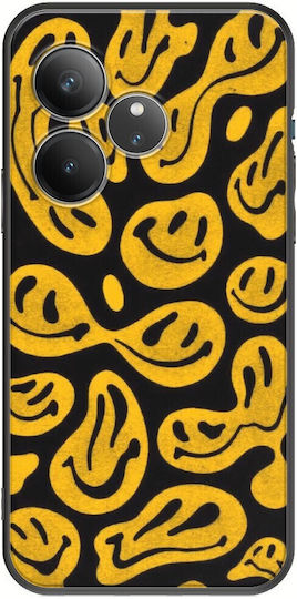 Smile Realme GT 6T 5G Schwarzes TPU Schwarzes Silikon