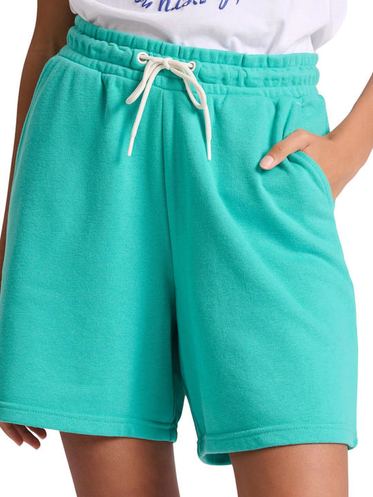 Funky Buddha Women's Shorts Aqua Green Blue