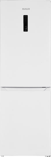 Muhler Fridge-Freezer 253lt Total NoFrost H184xW60xD66.5cm White NFC185WE
