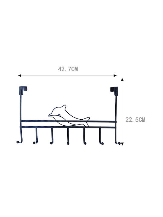 Tpster Metallic Door Hook 42.7x5.5x22.5cm