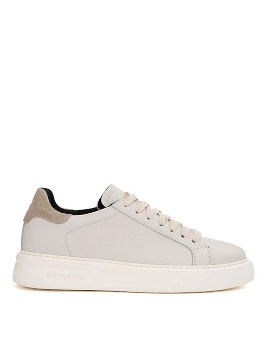 Perlamoda Herren Sneakers Latte