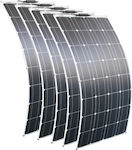 Flexible Monocrystalline Solar Panel 100W 1050x530x25mm