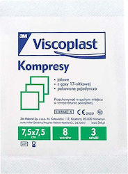 Sterile Kompressen 17-fädig 8-lagig 7,5x7,5 cm 1 Packung 3 Stück