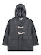Kids Coat Montgomery Short Hooded Charcoal
