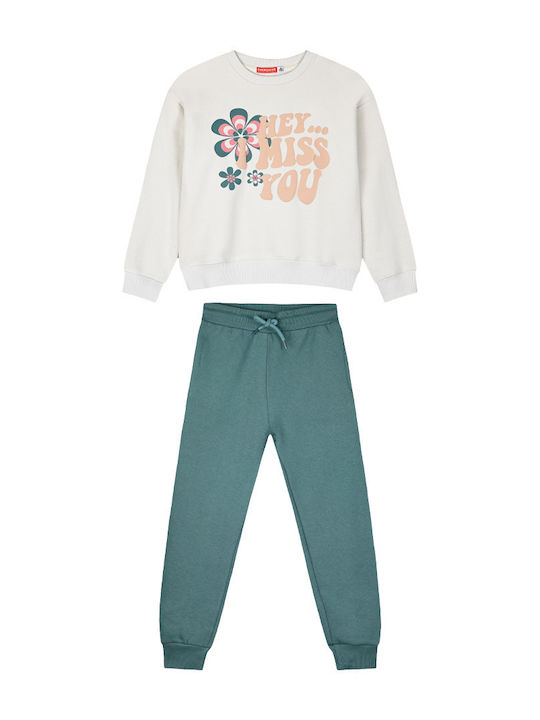 Kids Sweatpants Set Desert Green 2pcs