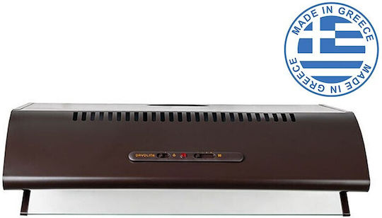 Davoline Olympia 2.0 260 Freestanding Vent Hood 60cm Brown
