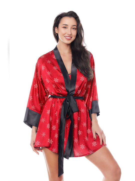 Summer Women's Robe Red