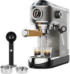 Automatic Espresso Machine Pressure 20bar Silver