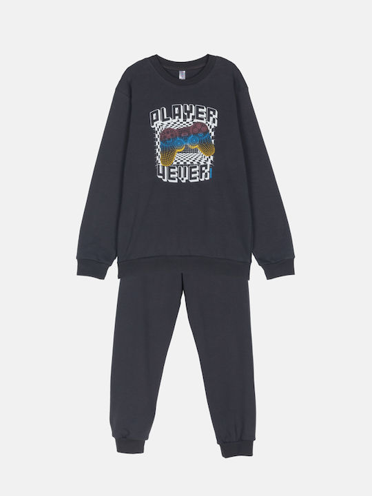 Joyce Pijama pentru copii De bumbac Charcoal grey Player