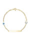 Silver 925 Children's ID Bracelet with Penguin Enamel Charm