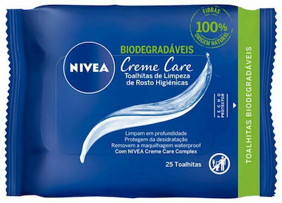 Nivea Μαντηλάκια Καθαρισμού Creme Care 25τμχ