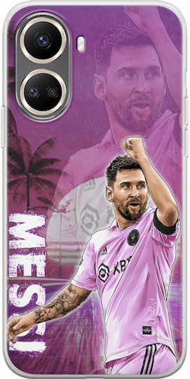Football Stars Lionel Messi Miami Huawei Nova 10 SE Flexible TPU Transparent Silicone