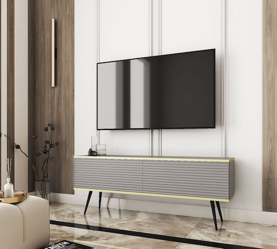 TV-Ständer Grau M135xP32xH53cm
