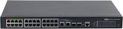 Dahua v2 Gestionat L2 PoE+ Switch cu 24 Porturi Gigabit (1Gbps) Ethernet