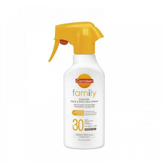 Carroten Family Suncare Waterproof Sunscreen Cream For Face & Body SPF30 In Spray