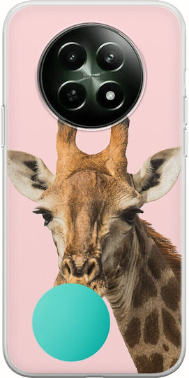 Bubblegum Giraffe Realme 12x 5g Flexibles TPU Transparentes Silikon