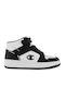 Παιδικά Sneakers High με Σκρατς White / Black