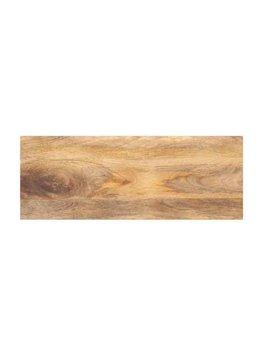 vidaXL Правоъгълена Повърхност на масата Масивно дърво Mango - Brown 80x20x2.5см 371424 1бр