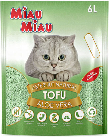 Tofu Katzenstreu Tofu mit Duft Aloe Vera 6Es