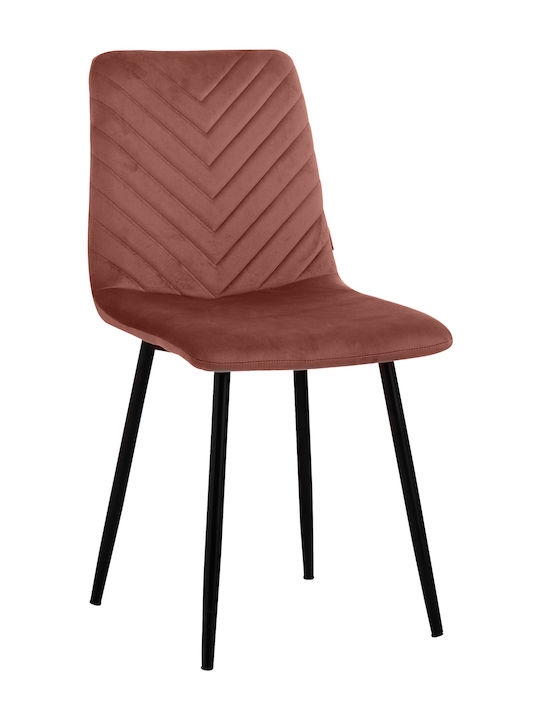 Lina Dining Room Metallic Chair Milo 45x42x90cm