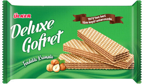 Ulker Deluxe Γκοφρέτα Γάλακτος Κρέμα Φουντούκι 220gr