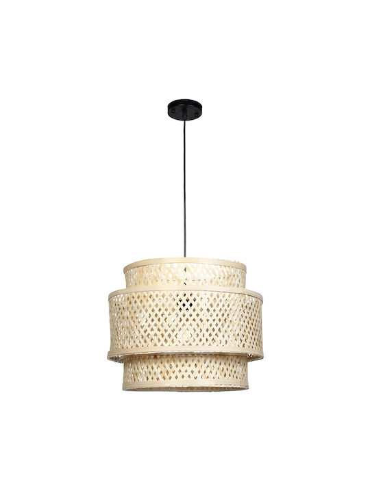 Keskor Pendant Light Single-Light for Socket E27 with Warm White Light Beige