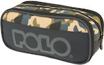 Polo Cryptic Pencil Case with 3 Compartments Blue