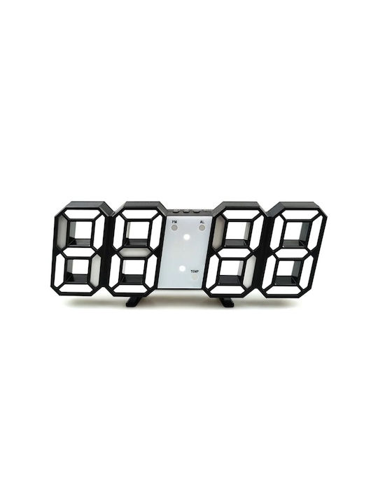 Ceas De Masă Digital Led Cu Ceas Deșteptător Negru 466097_b