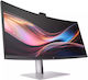 HP Series 7 Pro 734pm Ultrawide IPS HDR Monitor 34" QHD 3440x1440 mit Reaktionszeit 5ms GTG Silber