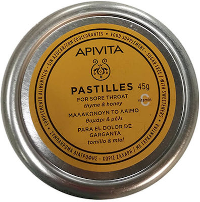 Apivita Pastilles Dropsuri Miere și Cimbru 45gr