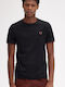 Fred Perry Twin Tipped Men's Short Sleeve T-shirt Black