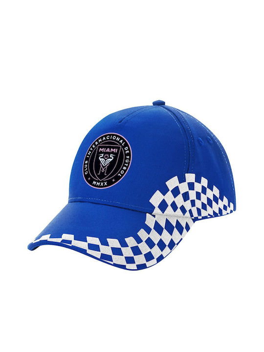 Inter Miami CF Erwachsene Kappe Ultimate Blau Racing 100% Baumwolle Drill Unisex Einheitsgröße