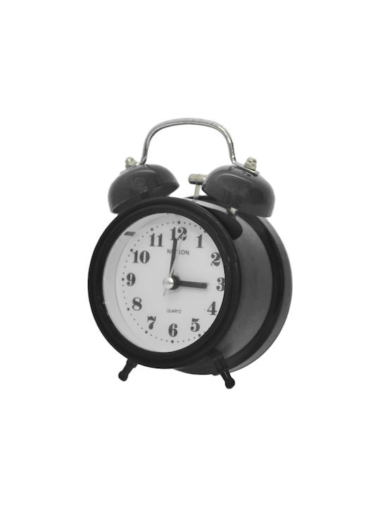 Tabletop Clock with Alarm Black 2831