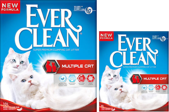 Ever Clean Multiple Cats Bentonite Cat Litter with Scent Φρεσκάδας 10lt