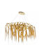 Candelabru 10xLED încorporat Ø55cm Auriu 3087-l100gd-elbulgaria