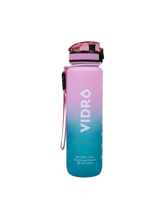 Παγουρι Vidro Bpa Free 1000ml Ombre Light Blue-pink Rise & Shine