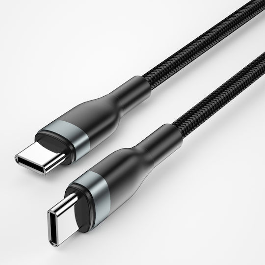Wiwu USB 2.0 Cable USB-C Male - USB-C 100W PD Black 1.2m
