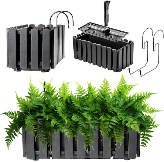 Kadax Self-watering Pot Plastic Anthracite 38cm.