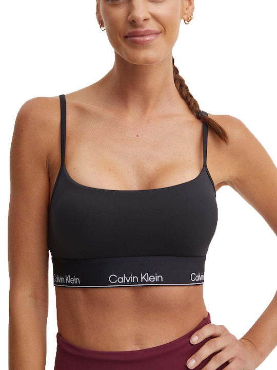 Calvin Klein Women's Sports Bra with Light Padding Black Beauty