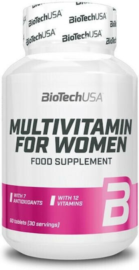Biotech USA Women Мултивитамин за Енергия & Антиоксидантно действие 200мг 60 Таблетки
