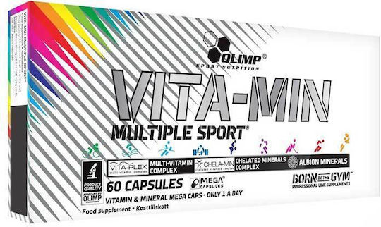 Olimp Sport Nutrition Vita-Min Multiple Sport Πολυβιταμίνη με Αντιοξειδωτική δράση 60 κάψουλες