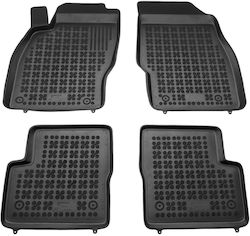 Rezaw Plast Σετ Μπροστινά και Πίσω 4τμχ για Opel Corsa D (2006-2014) / E (2014-2019) Μαύρα