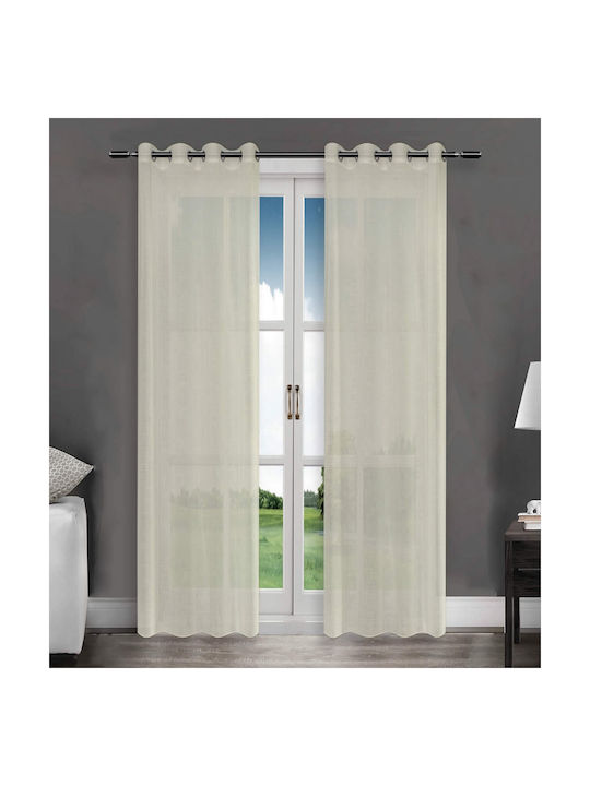 Vasilas Home Perdea Cu Capse Bej 140x270cm