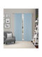 Vasilas Home Κουρτίνα με Τρέσα Γαλάζια 140x270εκ.